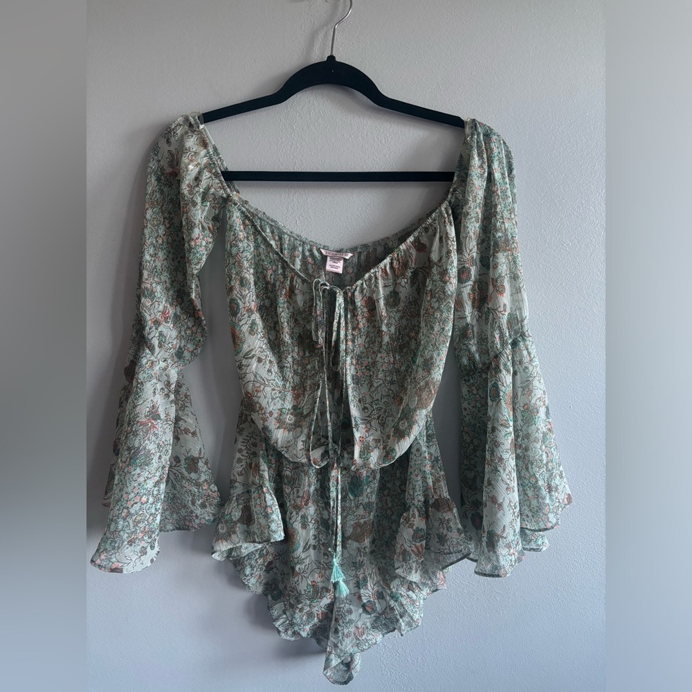Victoria's Secret Floral off the shoulder romper